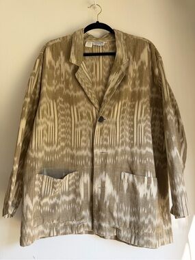 Chico’s 🤍Ikat-Print 🐫 “Shacket”